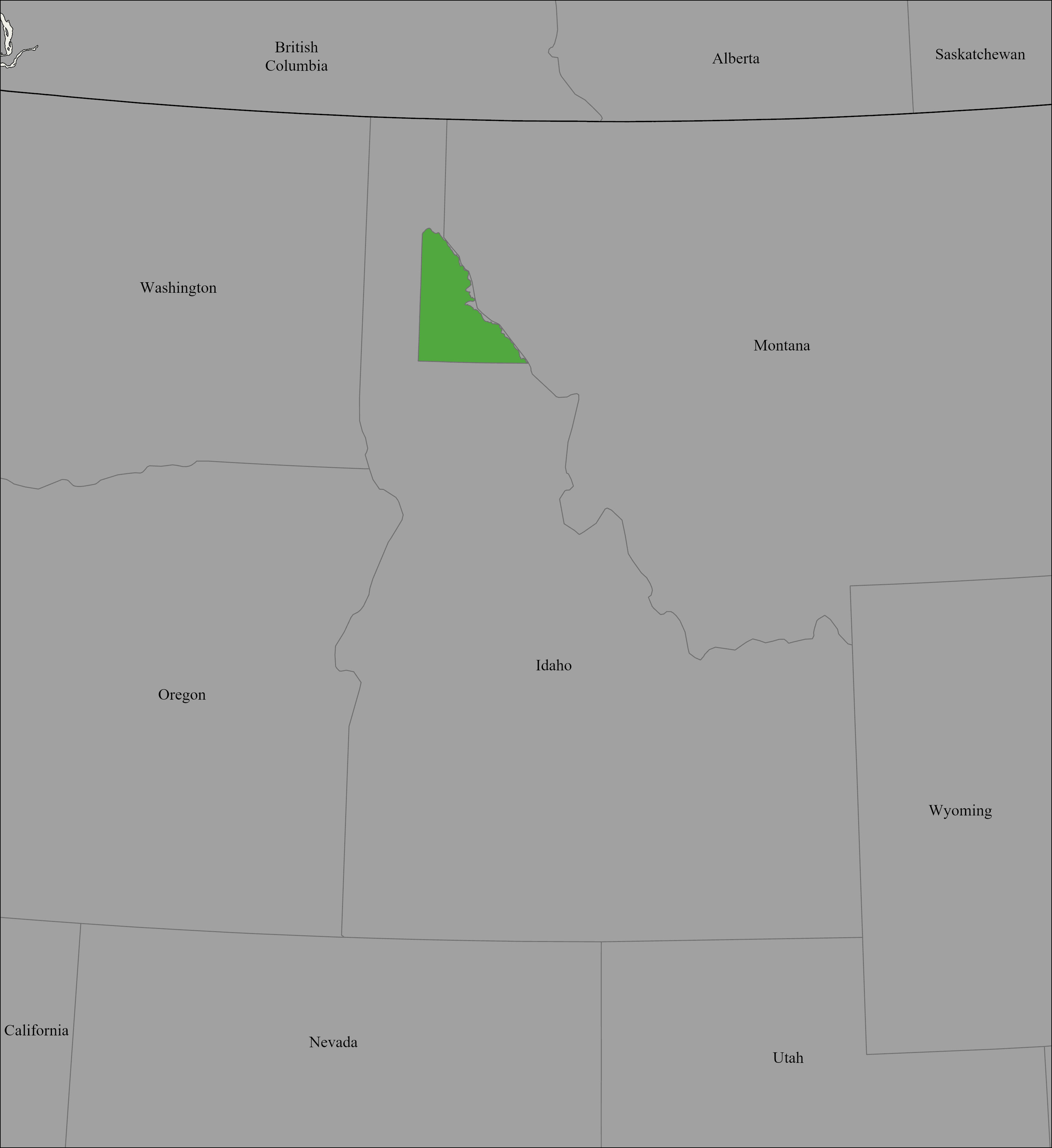 Shoshone Mission Map 1855
